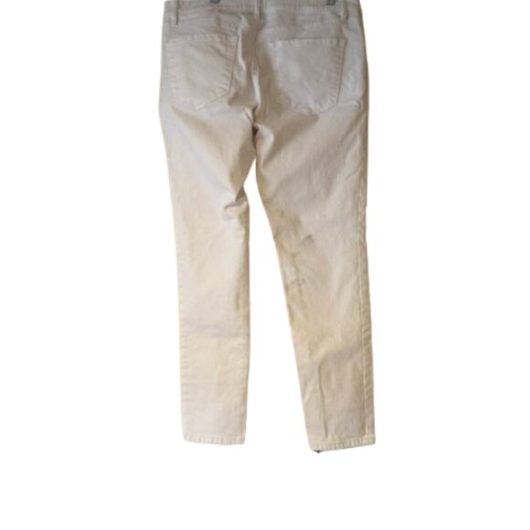 Loft Relaxed Skinny White Jeans - Size 8 - Picture 2 of 7